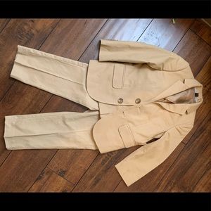 Crewcuts 3T khaki Italian chino suit